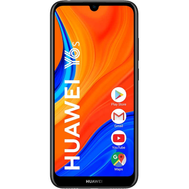 Huawei Y6s Mobiltelefon, Kártyafüggetlen, Dual SIM, 32GB, LTE, Éjfekete