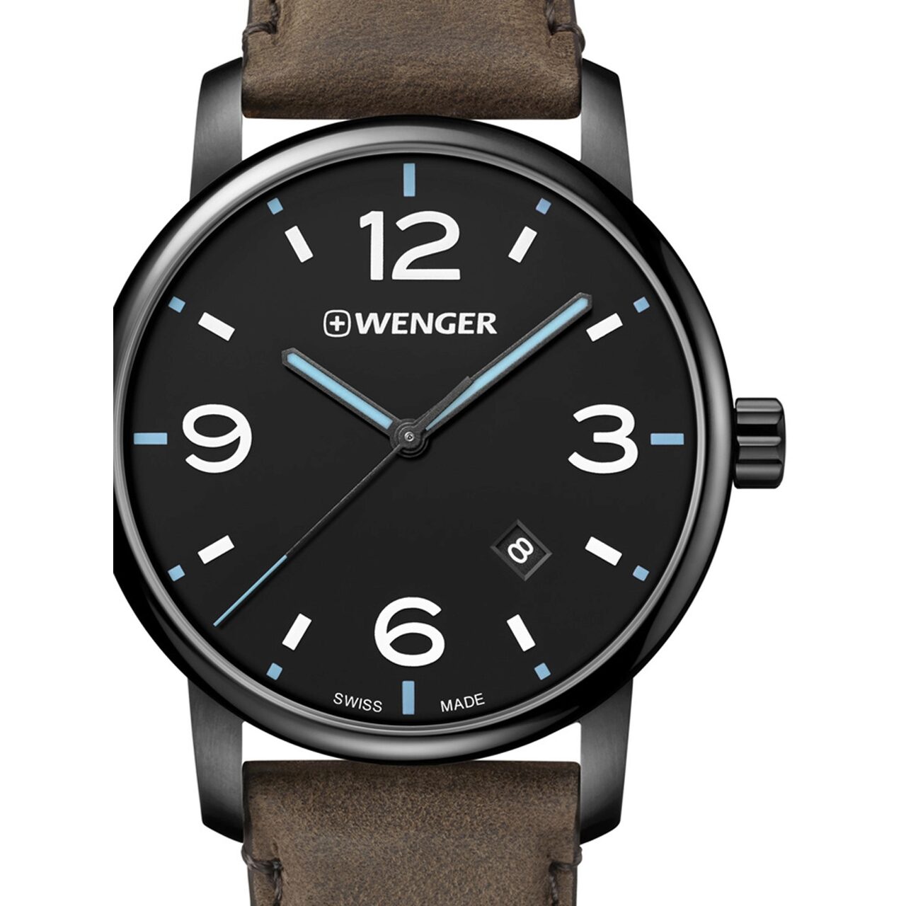 Ceas barbatesc Wenger 01.1741.135 Urban Metropolitan, 42mm, 10ATM, Negru