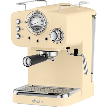 Espressor Retro Swan SK22110CN, 15 Bari, Sistem Cappucino, Putere 1100W Espressor Retro Swan SK22110CN, 15 Bari, Sistem Cappucino, Putere 1100W