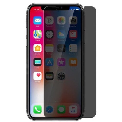 Folie de sticla Privacy Apple iPhone Xs / X 5D, Black