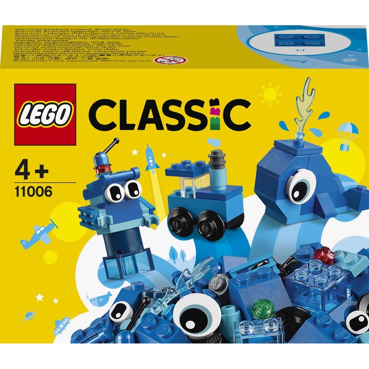 LEGO Classic - Caramizi creative albastre 11006, 52 piese