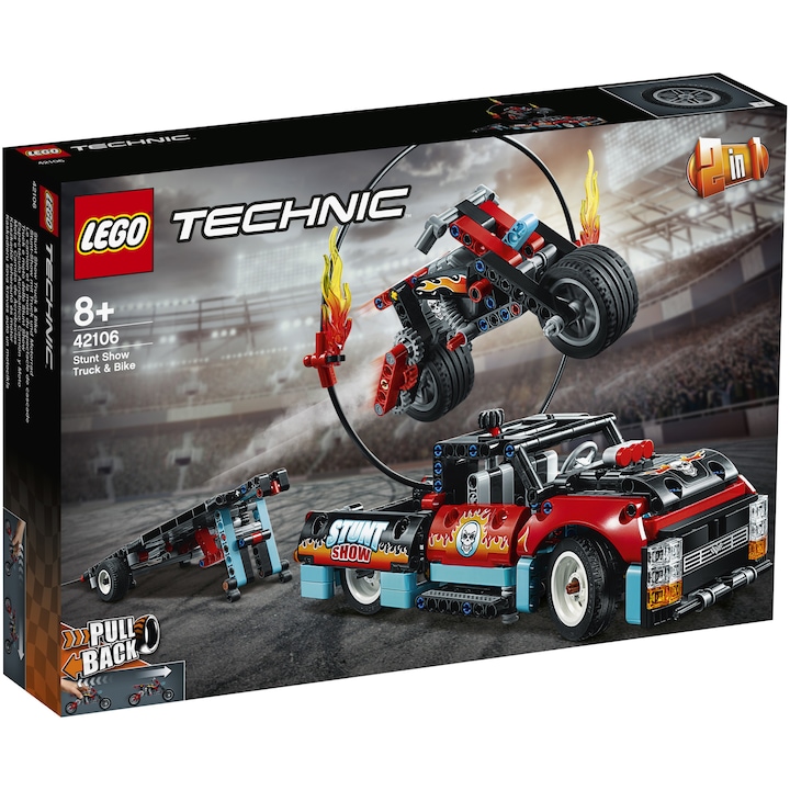 LEGO® Technic 42106 Kaszkadőr teherautó és motor