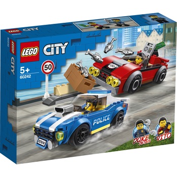 LEGO City Police - Arest pe autostrada al politiei 60242, 185 piese LEGO City Police - Arest pe autostrada al politiei 60242, 185 piese