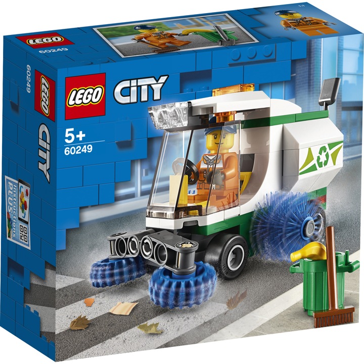 LEGO® City Great Vehicles - Машина за метене на улицата 60249, 89 части