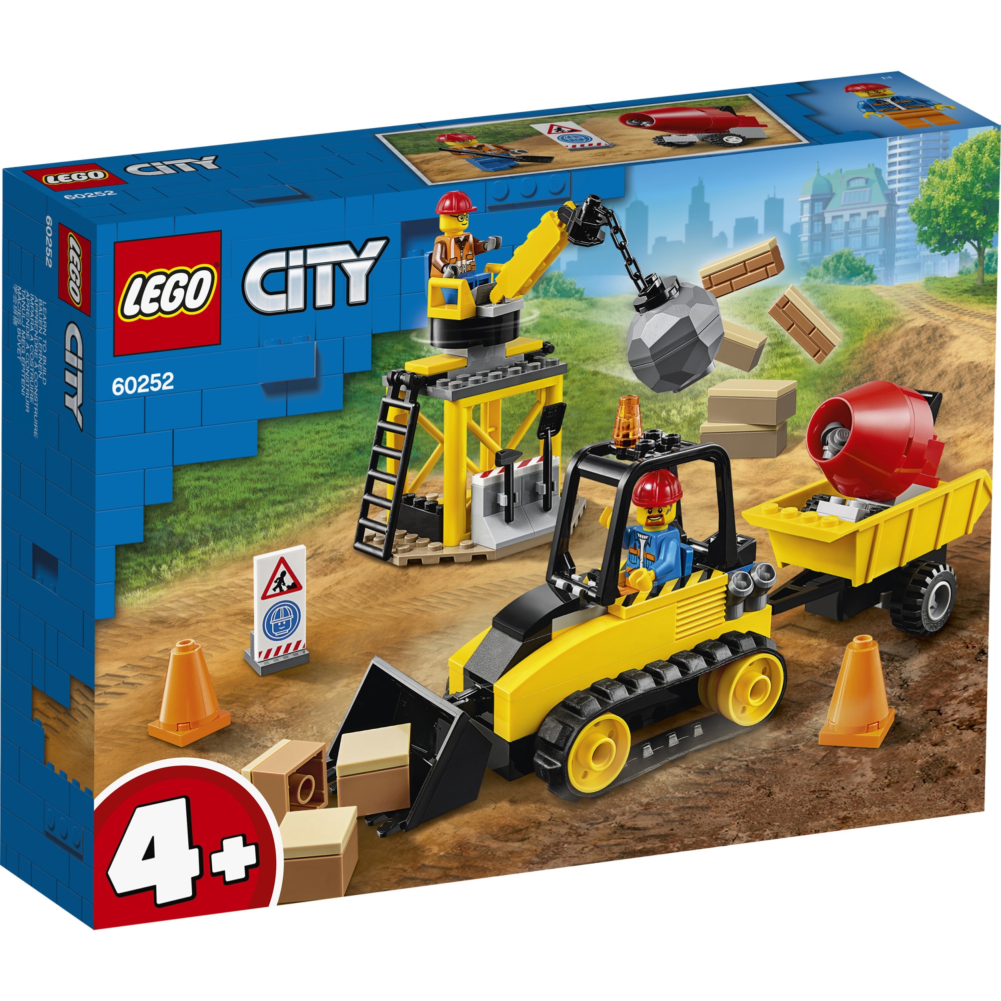 ebb tide click Learning LEGO City Great Vehicles - Buldozer pentru constructii 60252, 126 piese -  eMAG.ro