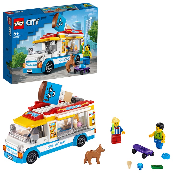 LEGO City - Furgoneta cu inghetata 60253, 200 piese