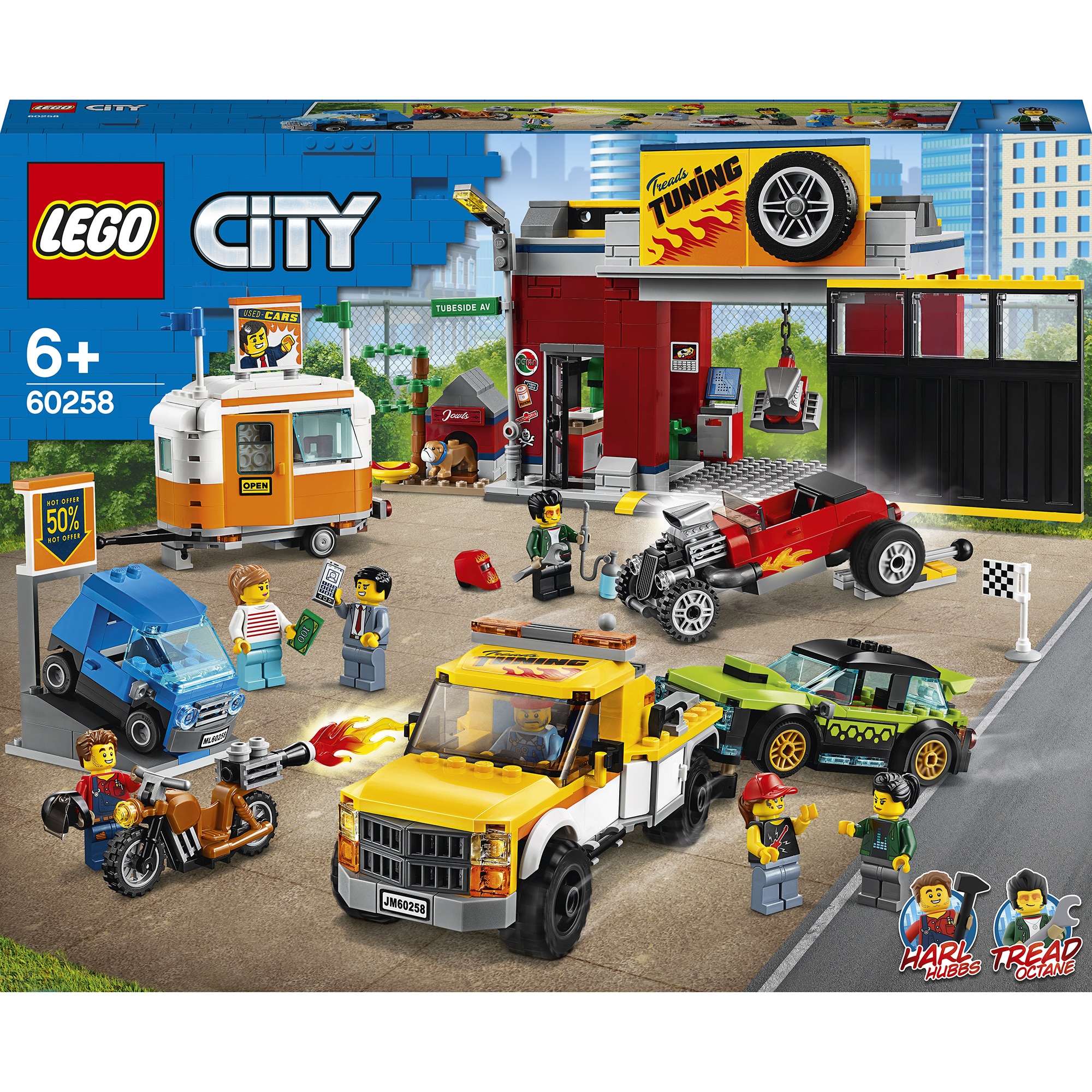 LEGO City Nitro Wheels - Atelier de tuning 60258, 897 piese 