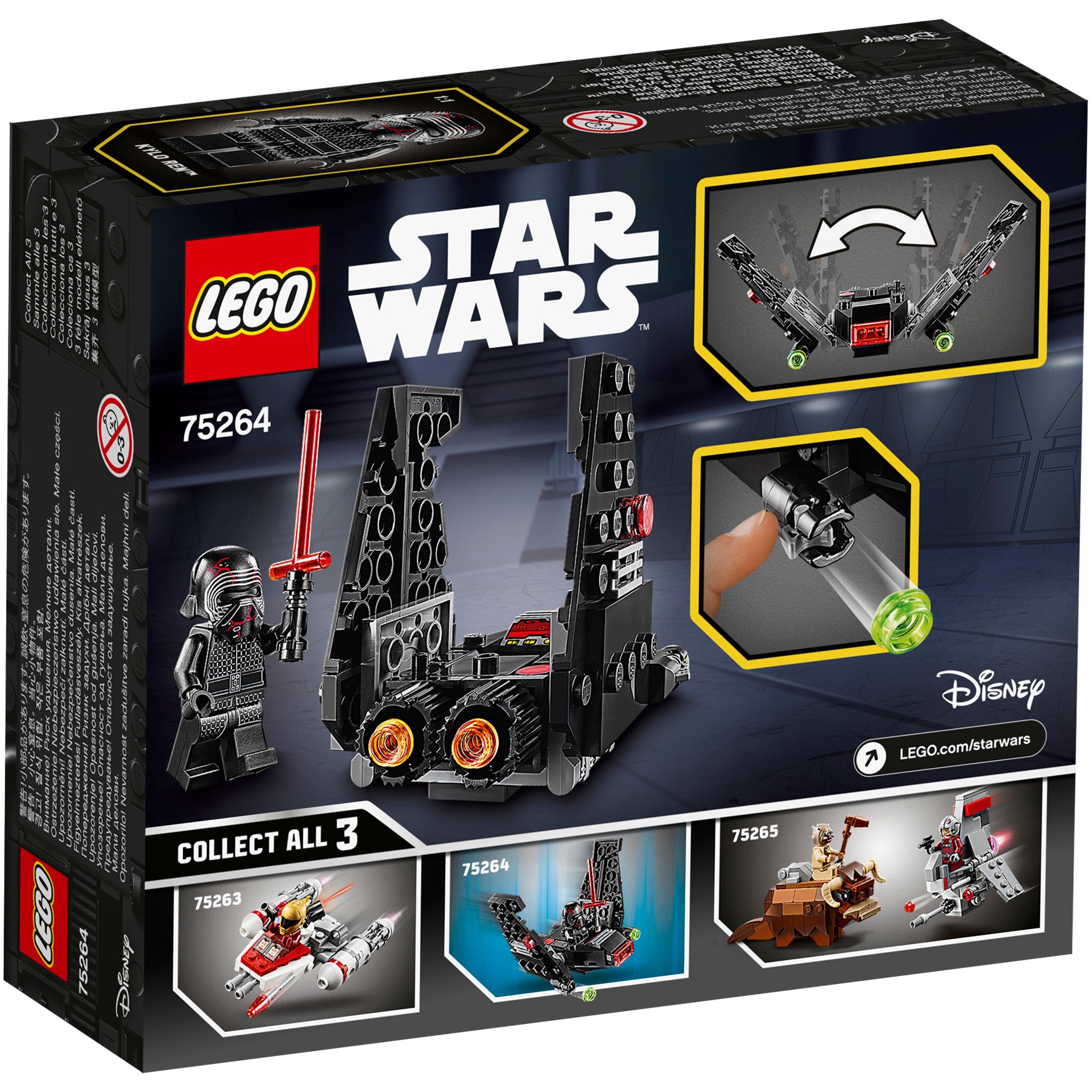 LEGO Star Wars - Microfighter Shuttle a lui Kylo Ren 75264 - eMAG.ro
