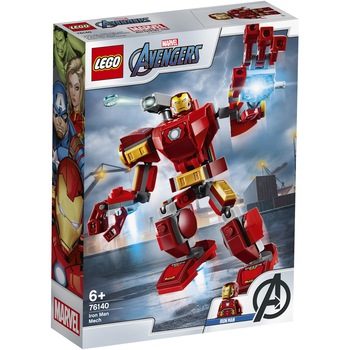 LEGO Super Heroes - Robot Iron Man 76140, 148 piese LEGO Super Heroes - Robot Iron Man 76140, 148 piese