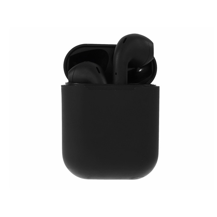 Vezeték nélküli fejhallgató TWS i12 Bluetooth 5.0 fülhallgató, fekete