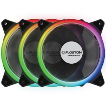 Kit 3 x ventilator RGB Floston HALO RGB LED Kit 3 x ventilator RGB Floston HALO RGB LED