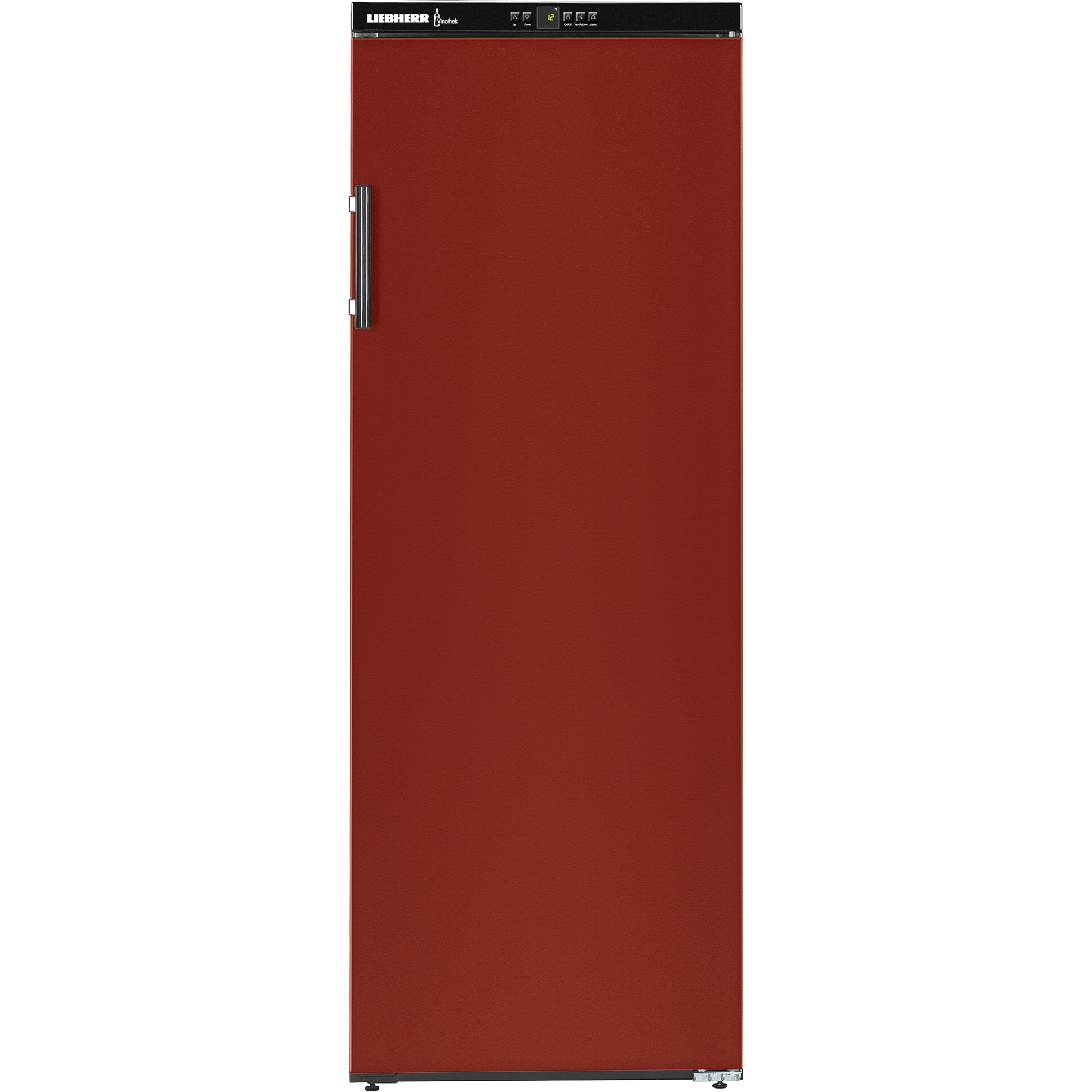 Vitrina de vinuri Liebherr Premium WKr 4211, 409 l, Capacitate 200 sticle, Clasa A++, Usa plina, H 165 cm, Negru/Rosu Bordeaux