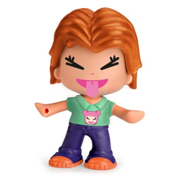 Figurina Famosa PinyPon Baietel cu Papion si Accesorii, Portocaliu Figurina Famosa PinyPon Baietel cu Papion si Accesorii, Portocaliu