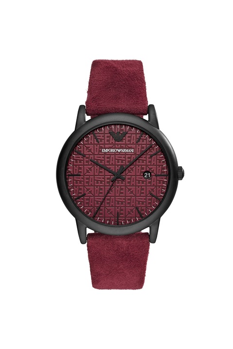 Emporio Armani, Karóra bőrszíjjal, Szilvalila
