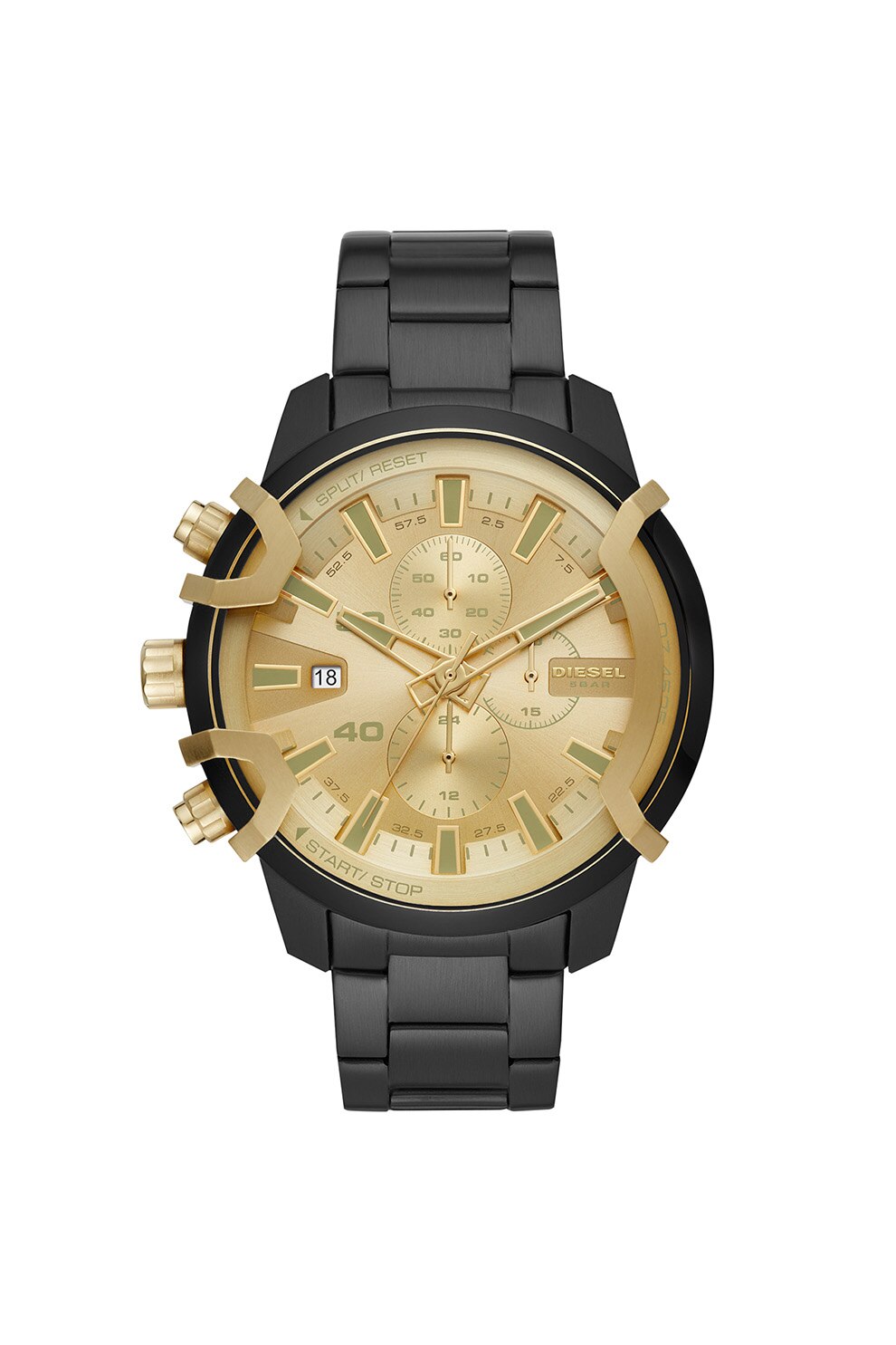 Diesel, Ceas cronograf din otel inoxidabil, Negru