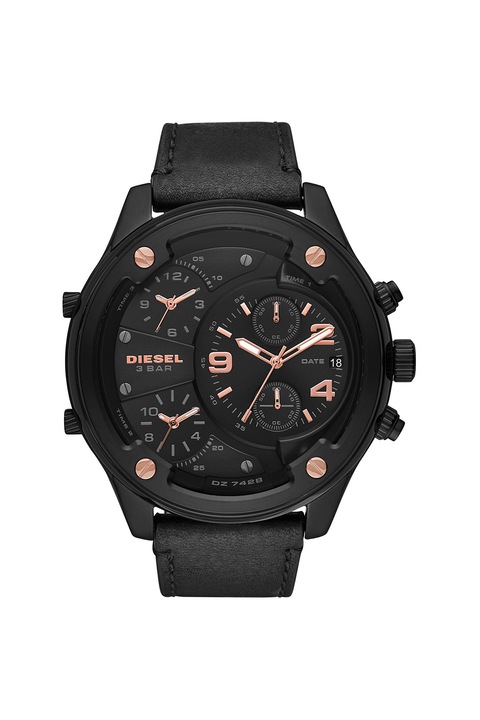 Diesel, Chrono karóra bőrszíjjal, Fekete