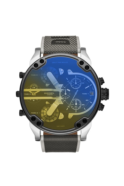 Diesel, Chrono karóra nylonszíjjal, Fekete/Sárga