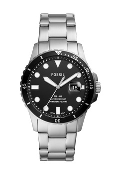 Fossil, Ceas analog cu bratara din otel inoxidabil, Argintiu Fossil, Ceas analog cu bratara din otel inoxidabil, Argintiu