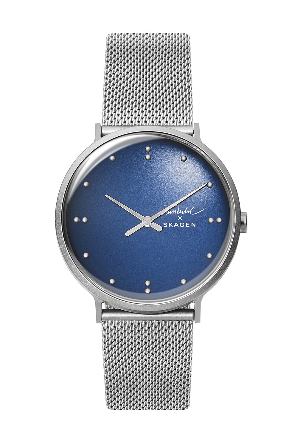 Skagen, Ceas cu bratara cu model plasa, Argintiu