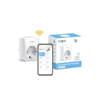 Priza inteligenta TP-Link Mini Tapo P100, Wi-Fi, control vocal, 2300W, 10A, compatibil Android/iOS, 220-240V, Alb