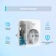 Комплект 2 смарт контакта TP-Link Mini Tapo P100, Wi-Fi, Гласов контрол, 10A, Съвместимост Android/iOS, Amazon Alexa и Google Assistant, 220-240V, Бял