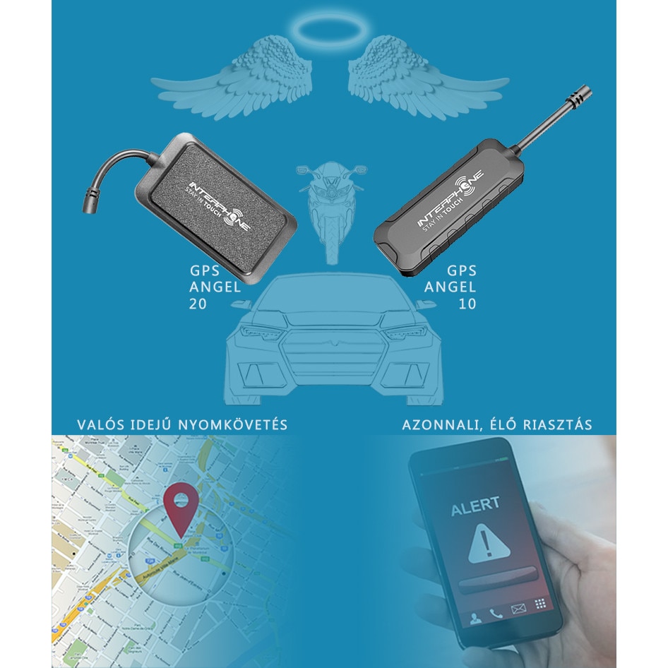 Interphone GPS ANGEL 10 autó-motor nyomkövető, - eMAG.hu