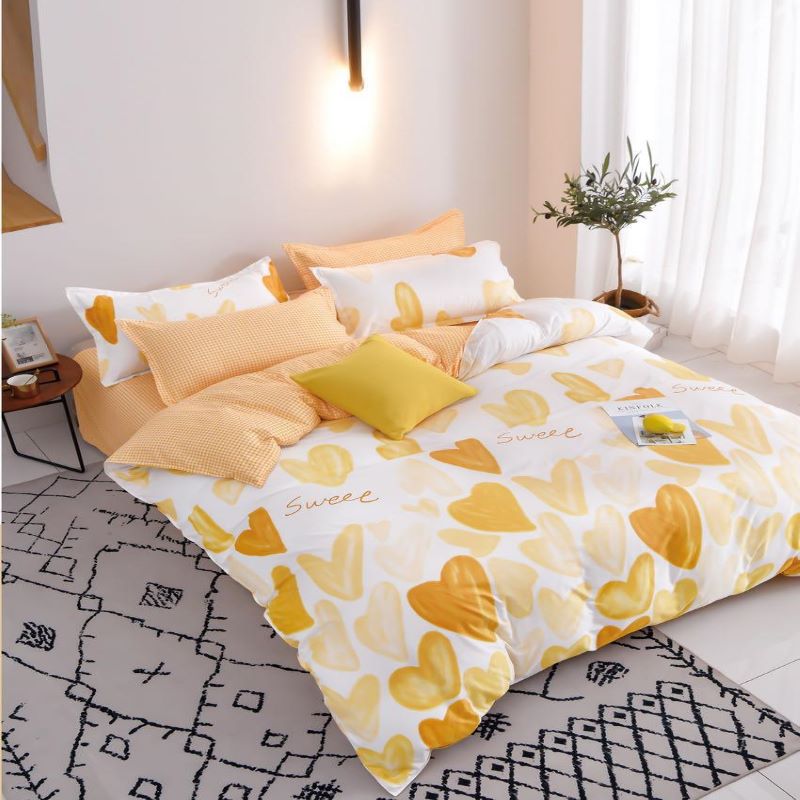 Lenjerie de pat 1 Persoana, bumbac satinat, Casa de Vis, YY48