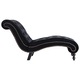 Sezlong vidaXL, negru, catifea, 145 x 52 x 77 cm, 15.25 kg