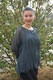 Bluza eleganta cu insertii de broderie florala,D&J Exclussive,gri inchis,52/54 EU