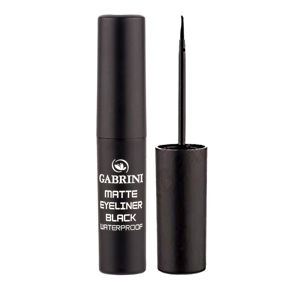 Tus de ochi Gabrini Eyeliner Waterproof, negru mat