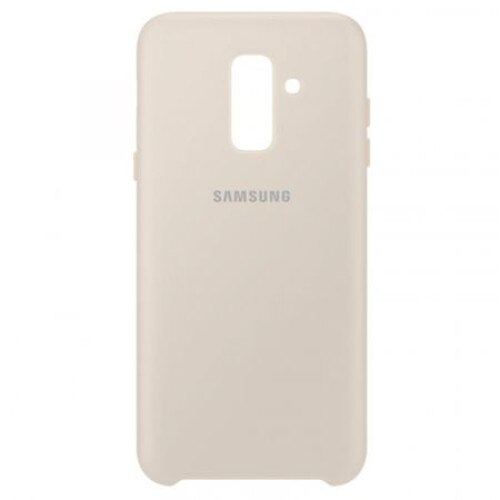 Husa protectie spate originala Samsung pentru Galaxy A6 Plus 2018, capac de protectie, carcasa, Crem - Auriu
