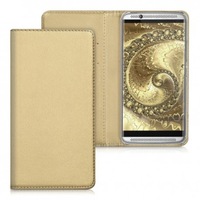 Husa Zte axon 7, piele ecologica, gold, 39252.21
