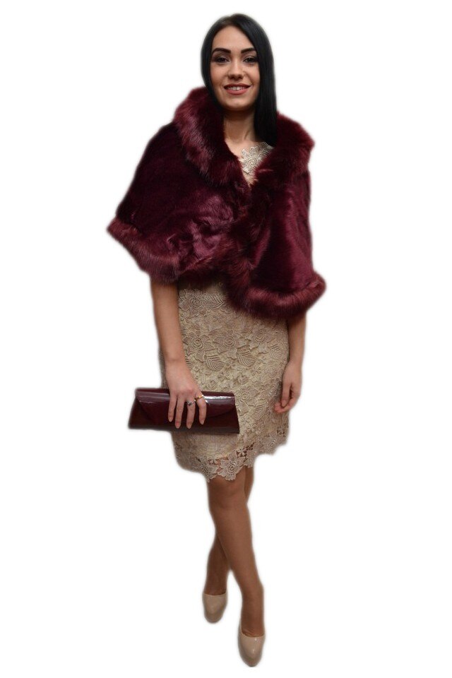 Jacheta din blanita,model dreptunghiular,D&J Exclussive, Marsala