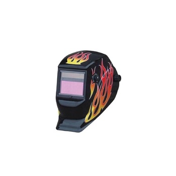 Masca de sudura Strend Pro Red Flame, cu cristale lichide Masca de sudura Strend Pro Red Flame, cu cristale lichide