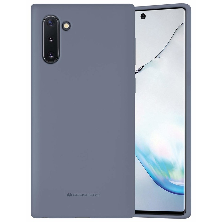 Husa Goospery Samsung Galaxy Note 10 Plus, interior microfibra, silicon, lavanda