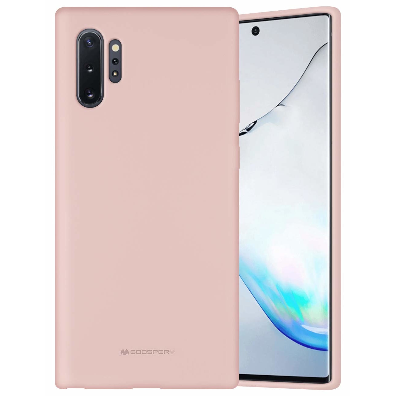 Husa Goospery Samsung Galaxy Note 10 Plus, interior microfibra, silicon, roz