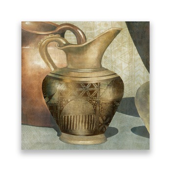 Tablou Canvas - Vaza, Antica, Obiect, Maro, 100 x 100 cm Tablou Canvas - Vaza, Antica, Obiect, Maro, 100 x 100 cm