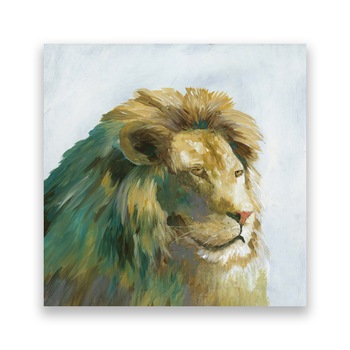 Tablou Canvas - Animal, Leu, Africa, Pictura, 100 x 100 cm Tablou Canvas - Animal, Leu, Africa, Pictura, 100 x 100 cm