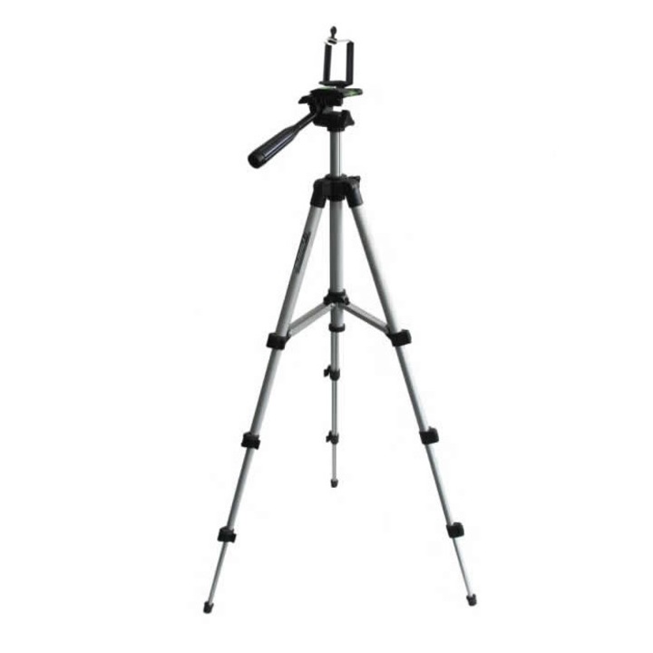 Trepied Telescopic Universal 36-106 cm Wireman pentru telefon si camera foto, tripod11+phone clip, 4 nivele de expansiune