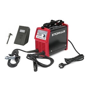 Invertor de sudura MMA Steinhaus PRO-IW160X, curent de sudare 20-160A, electrod 1.6-4mm, 4.4kg, accesorii sudura MMA (arc electric) Invertor de sudura MMA Steinhaus PRO-IW160X, curent de sudare 20-160A, electrod 1.6-4mm, 4.4kg, accesorii sudura MMA (arc electric)