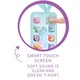 Telefon Smartphone interactiv cu touch pentru copii, diferite functii, sunete si lumini, husa si agatoare mana incluse, turcoaz
