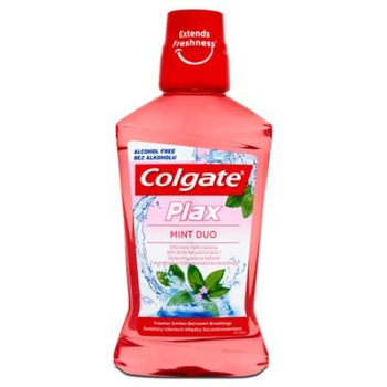 Apa de gura Colgate Plax Mint Duo 24/7 Plaque Protection 500ml Apa de gura Colgate Plax Mint Duo 24/7 Plaque Protection 500ml
