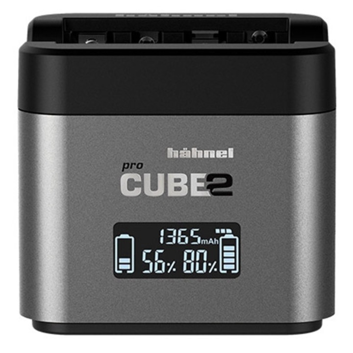 Incarcator dublu Hahnel ProCube 2 pentru Canon LP-E6/E8/E17 + AA si USB 2.4A