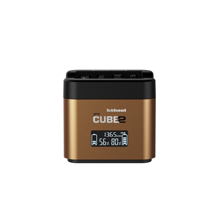 Incarcator dublu Hahnel ProCube 2 pentru Olympus BLN-1/BLS-5/BLH-1 + AA si USB 2.4A
