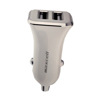 Incarcator Auto Bricheta Maxcell 5 V/2.4 A Fast Charge Cu 2 Porturi USB + Cablu Type-C Inclus Incarcator Auto Bricheta Maxcell 5 V/2.4 A Fast Charge Cu 2 Porturi USB + Cablu Type-C Inclus