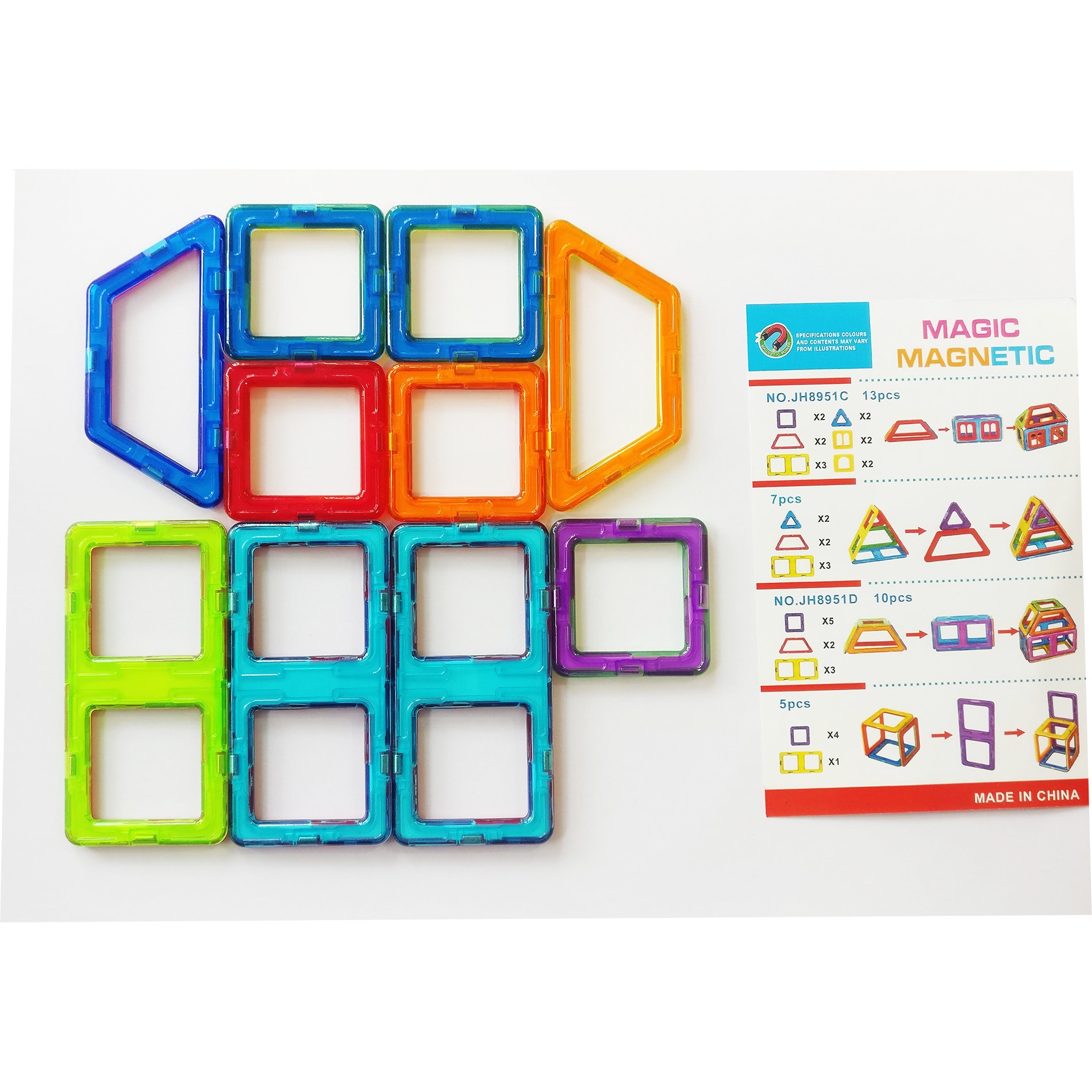 Set de constructie 3D, Magic Power, 10 piese, 4MG