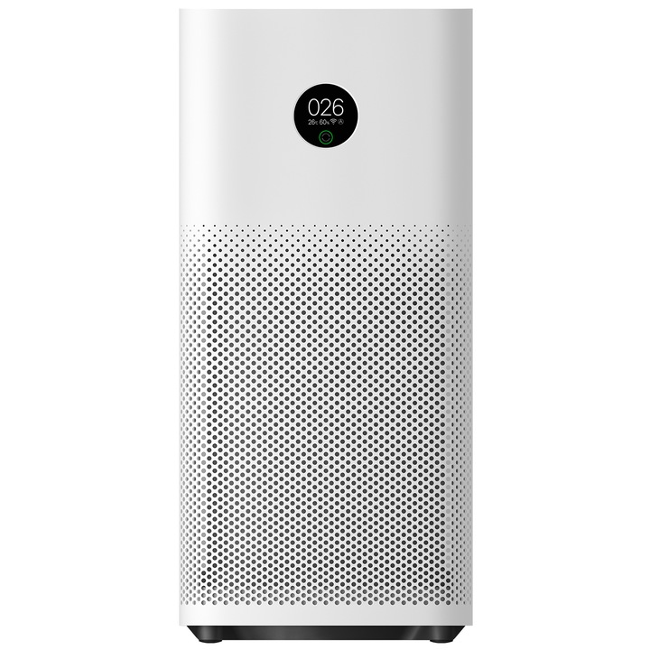 Пречиствател за въздух Xiaomi Mi Air Purifier 3H, Smart Wi-Fi, CADR 380 м3/ч, Сензор за температура и влажност, Сензор PM2.5, Бял