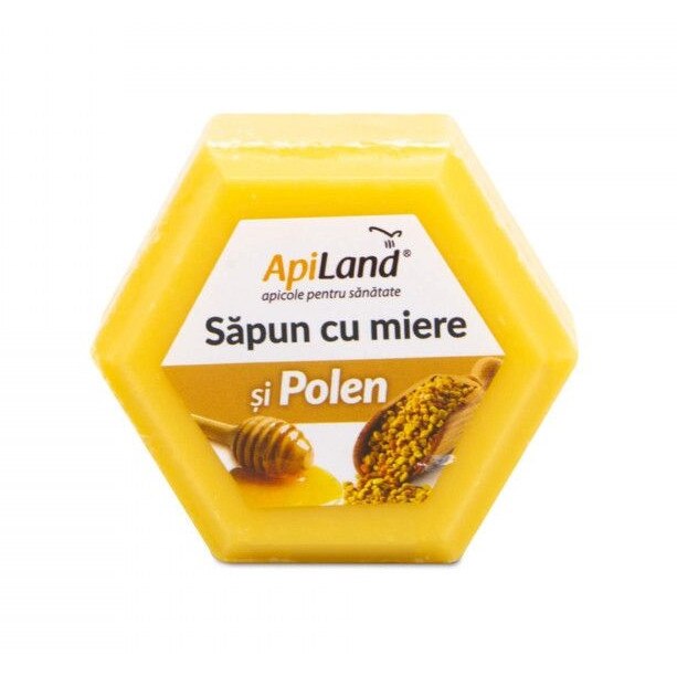 Sapun cu miere si polen 100g, Apiland