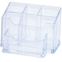 Organizator de Birou, 155x105x101 mm, 6 Compartimente, Plastic Transparent, Accesorii Birou