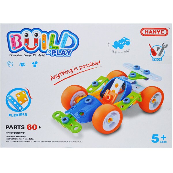 Joc constructii,Roben, numar piese 60 , 10x15x25 cm